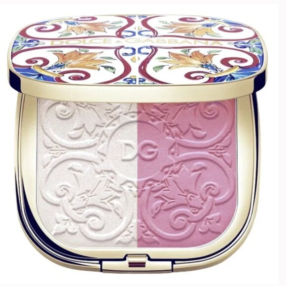 DOLCE & GABBANA Solar Glow Illuminating Powder Duo - 1 Sweet Pink - Picture 1 of 3